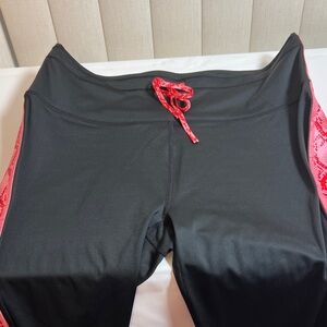 Fabletics Black and Red Leggings